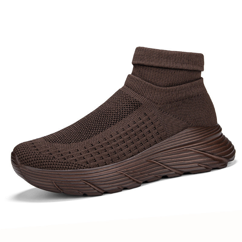 Damen Hohe Stricksneaker mit komfortablem Fußbett und atmungsaktivem Obermaterial R&B