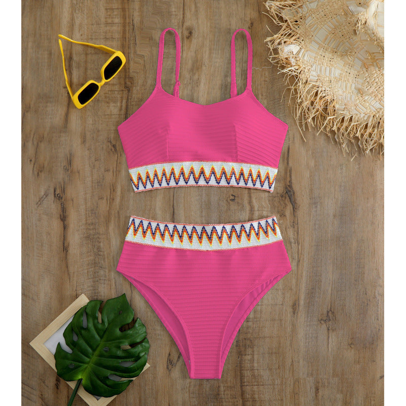Damen Bunt gemusterter Bikini R&B