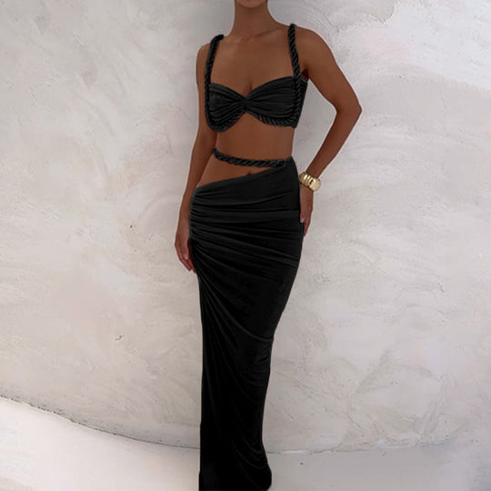 Damen Elegantes Wickelkleid mit raffinierten Rüschendetails und tailliertem Schnitt R&B