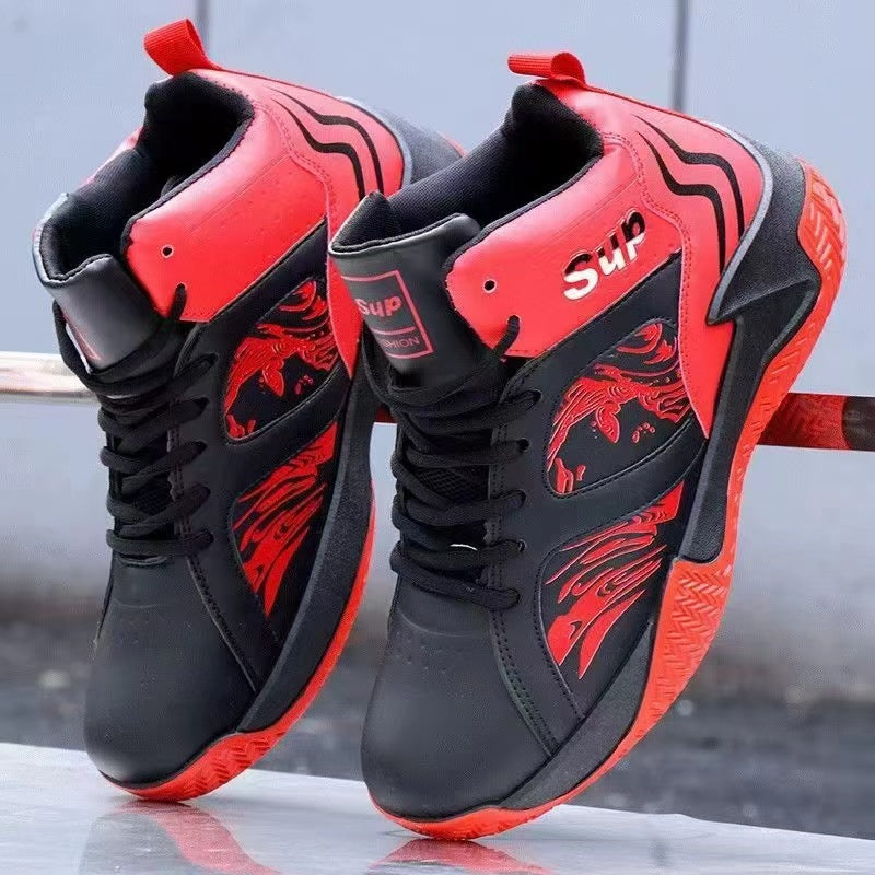 Damen Sportliche Basketball-Sneaker mit stylishem Grafikdesign R&B