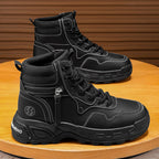 Damen Schnürstiefel mit verstärktem Knöchelschutz und rutschfester Sohle
