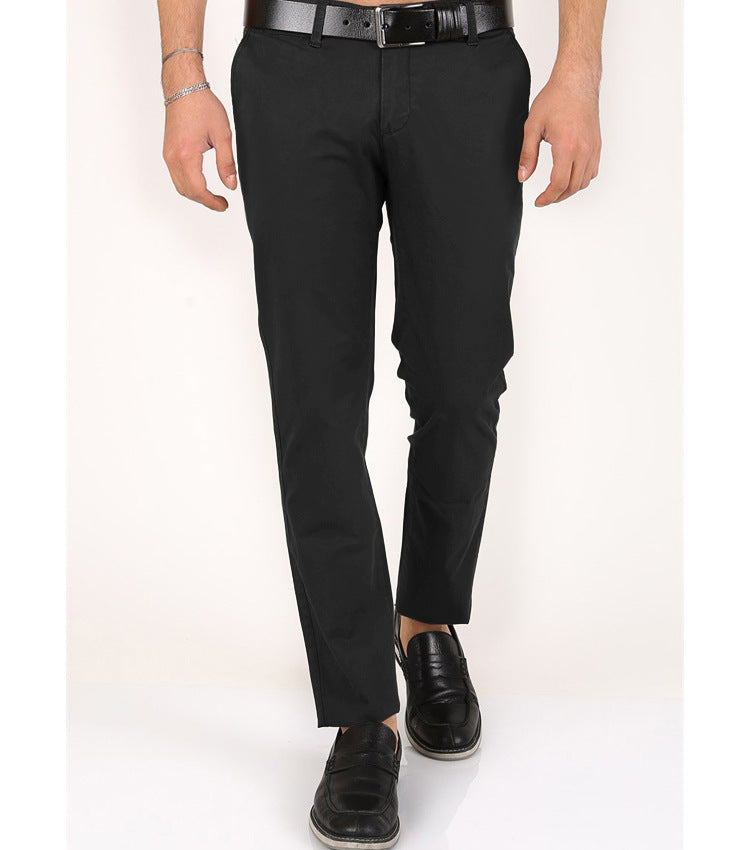 Herren Chinohose schmal mit Elastikbund