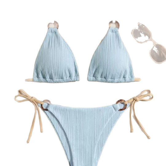 Damen Dreiecksbikini mit verstellbarem Träger R&B