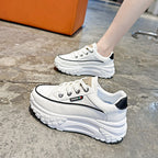 Damen modische Plateau-Sneaker mit ergonomischer Dämpfung und rutschfester Sohle R&B