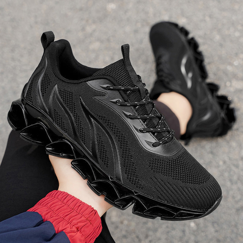 Damen Sportliche Netzwerk-Sneaker mit stoßdämpfender Sohle