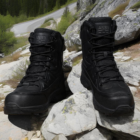 Herren leistungsstarke Tactical Boots mit rutschfester Sohle und atmungsaktiver Konstruktion R&B