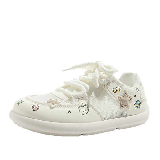 Damen Sneakers mit verspieltem Cartoon-Design und atmungsaktiver Oberfläche R&B