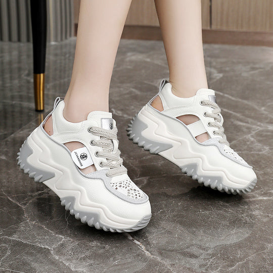 Damen Modische Chunky Sneakers mit atmungsaktivem Obermaterial und komfortabler Dämpfung R&B