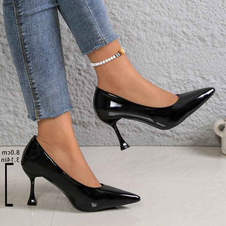 Damen Lackleder Stiletto-Pumps mit eleganter Absatzgestaltung R&B