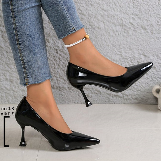 Damen Lackleder Stiletto-Pumps mit eleganter Absatzgestaltung R&B
