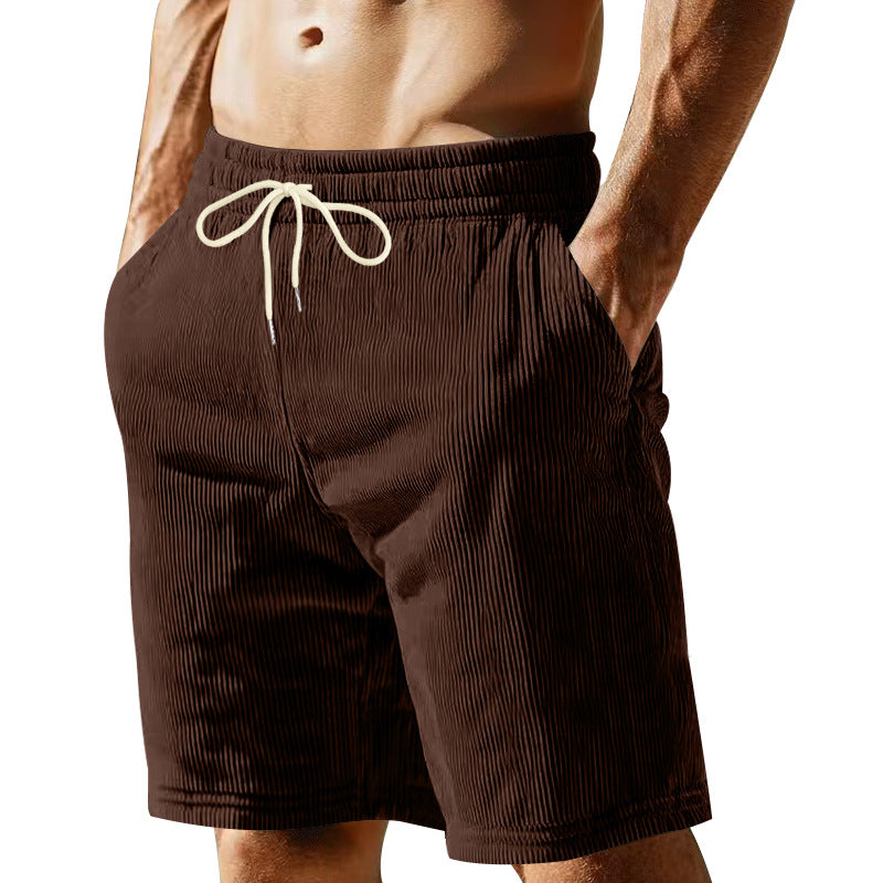 Herren nan knielange Bermudashorts mit elastischem Bund Kordelzug und Seitentaschen R&B