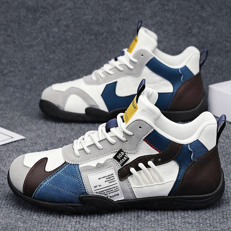Damen Sportliche High-Top Sneakers mit robuster Profilsohle und atmungsaktiven Einsätzen R&B