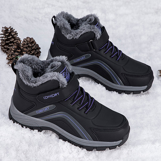 Damen wasserfeste Winterstiefel mit isolierendem Futter und rutschfester Sohle R&B