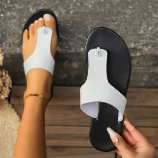 Damen moderne Zehentrenner-Sandalen mit komfortabeler Fußbettung R&B