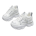 Damen Sportliche Chunky Sneakers mit atmungsaktiver Obermaterialkombination