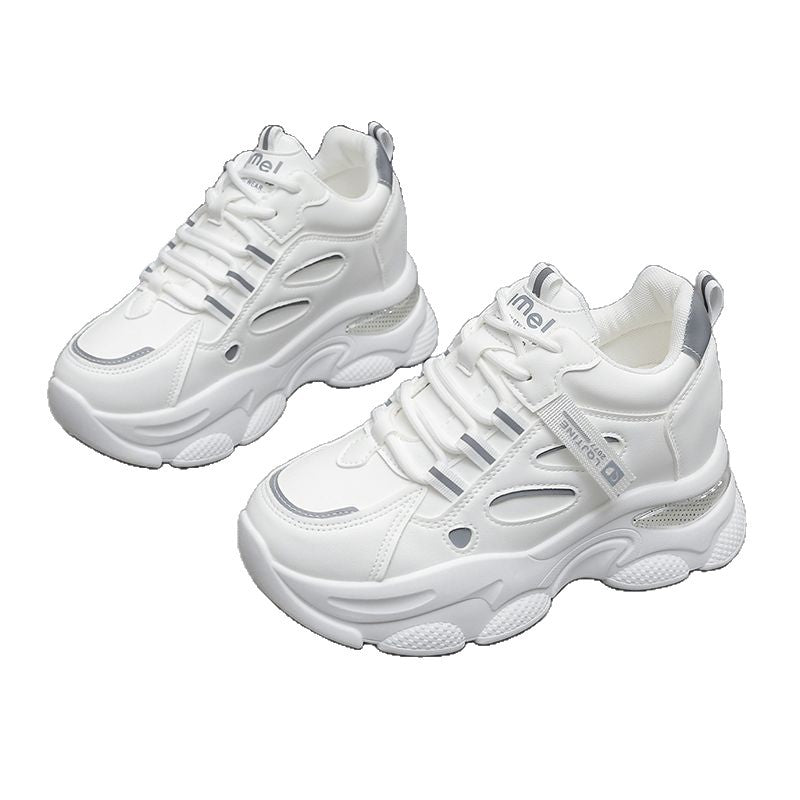 Damen Sportliche Chunky Sneakers mit atmungsaktiver Obermaterialkombination