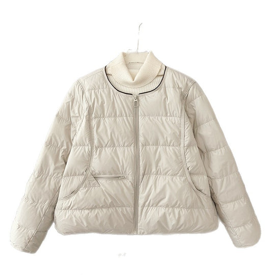 Damen Bequeme gesteppte Freizeitjacke mit hochschließendem Kragen und seitlichen Taschen R&B