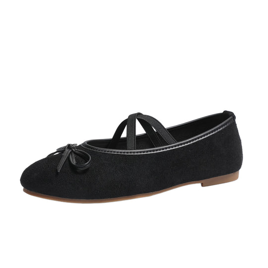Damen Ballerinas mit verstellbarem Riemendesign und modischem Leopardenmuster R&B