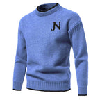 Herren Strukturierter Strickpullover mit Rundhalsausschnitt R&B