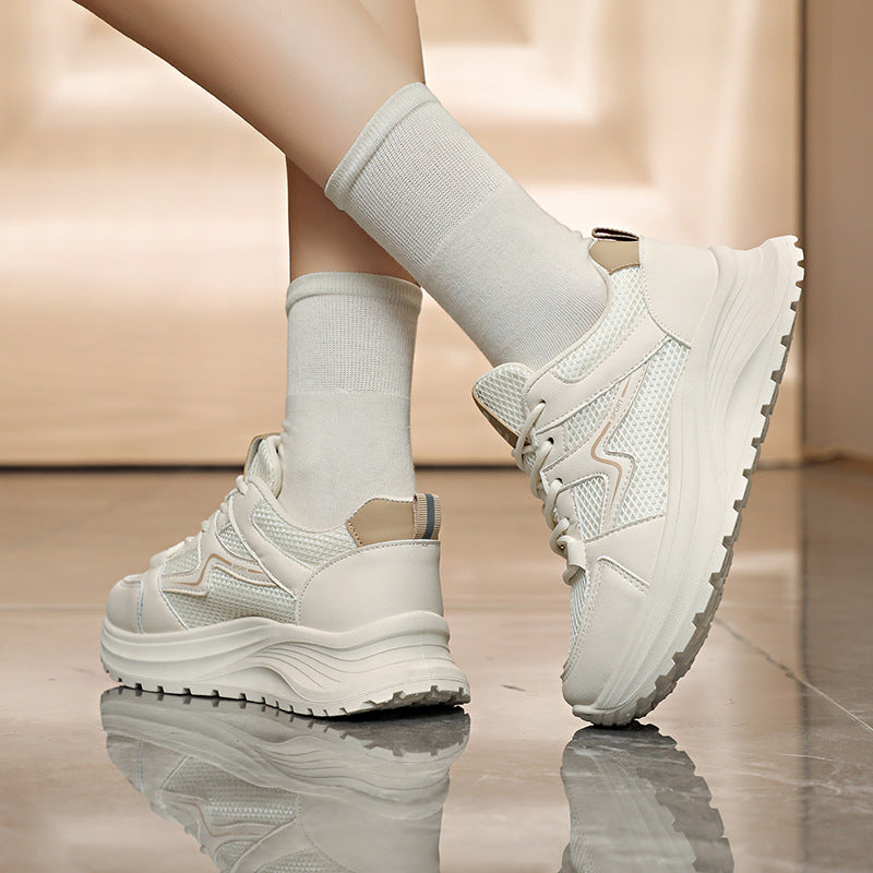 Damen Sportliche Sneakers mit atmungsaktiver Mesh-Oberfläche und dämpfender Laufsohle R&B