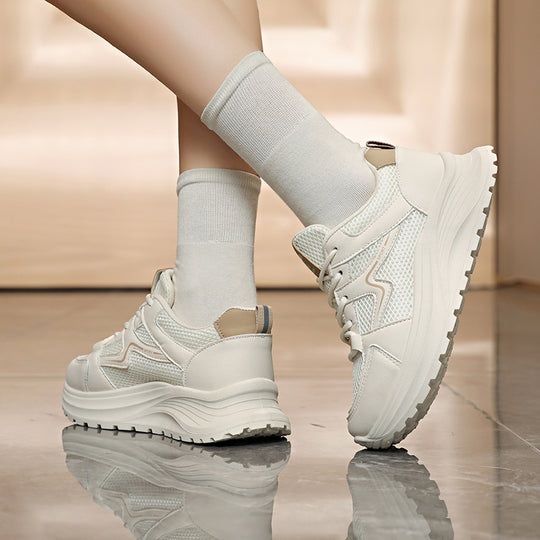 Damen Sportliche Sneakers mit atmungsaktiver Mesh-Oberfläche und dämpfender Laufsohle R&B