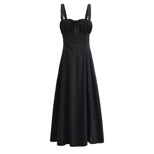 Damen Maxikleid mit gerafftem Oberteil R&B