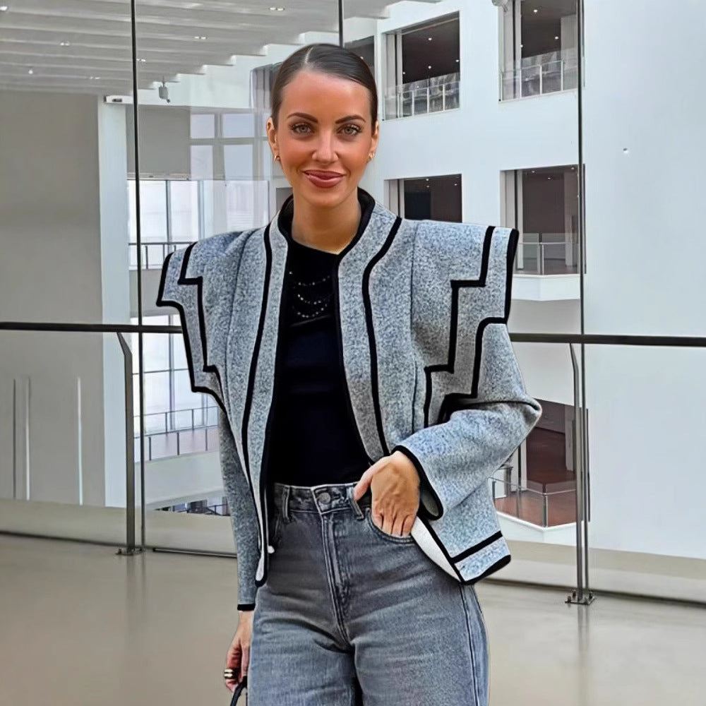 Damen Modische Jacke mit auffälligem Design R&B