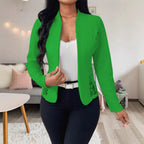 Damen elegante Blazerjacke mit Spitzenakzenten R&B