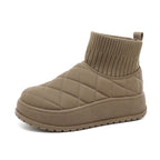 Damen Winter Sneakers mit isolierendem Fleece-Futter und rutschfester Sohle R&B