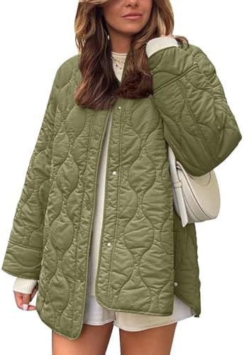 Damen Lässige Steppjacke mit praktischen Taschen und lässigem Schnitt R&B