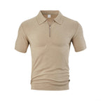 Herren Polo-Shirt mit elegantem Reißverschluss und strukturiertem Design R&B