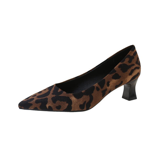 Damen elegante Spitzenpumps mit Komfort-Blockabsatz R&B