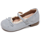 Damen elegante Mary Jane Ballerinas mit modischer Schleifenverzierung R&B