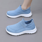 Damen Sportliche Slip-On Sneakers mit atmungsaktivem Obermaterial und weichem Fußbett R&B
