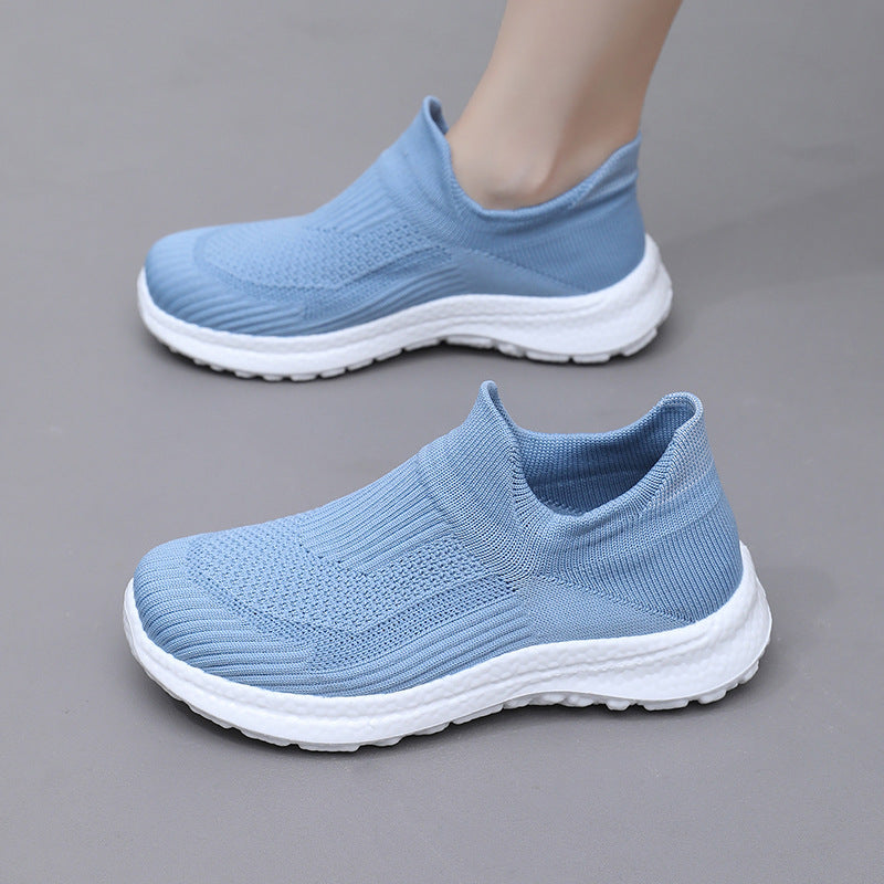 Damen Sportliche Slip-On Sneakers mit atmungsaktivem Obermaterial und weichem Fußbett R&B