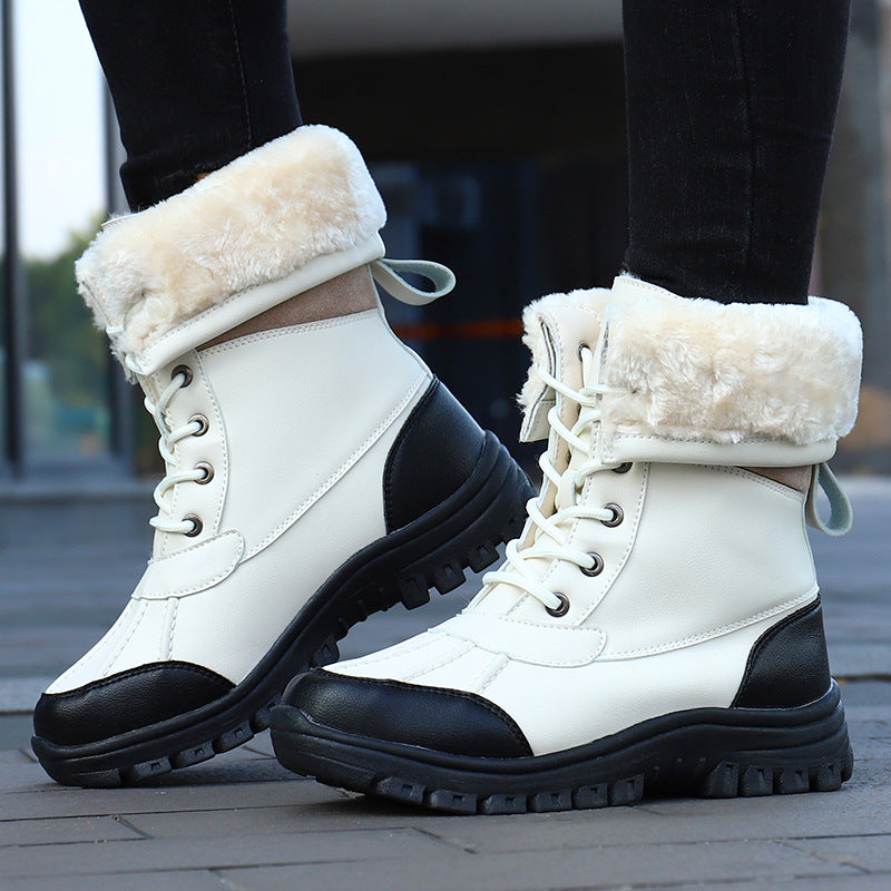 Damen Gefütterte Winterstiefel mit rutschfester Sohle R&B