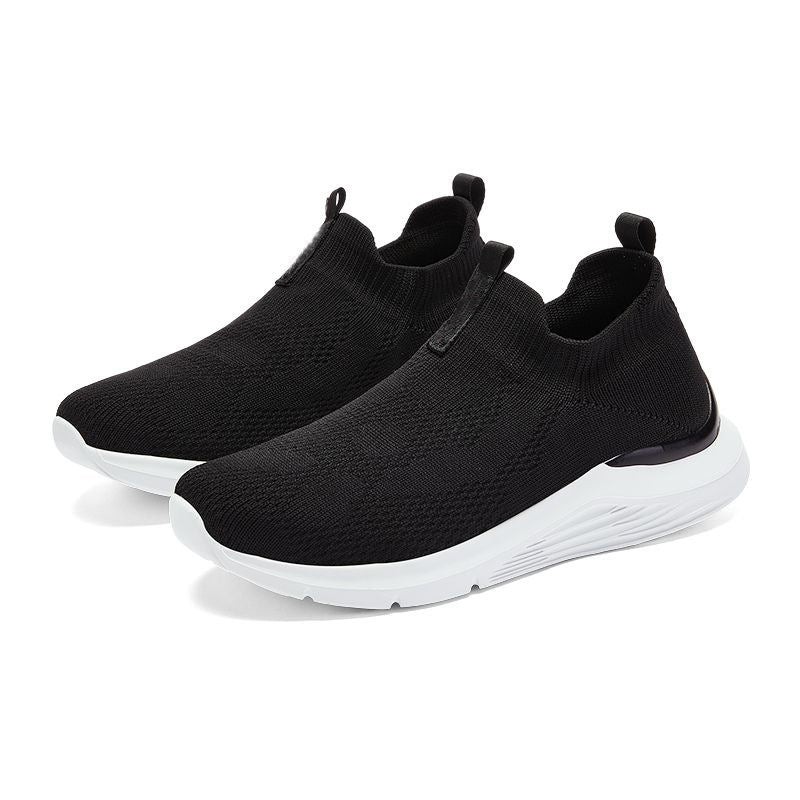 Damen Sportliche Slip-On Sneakers mit elastischem Strickoberteil R&B