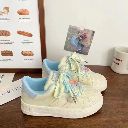 Damen modische Sneaker mit floralem Dekor und dämpfendem Sohlenprofil R&B