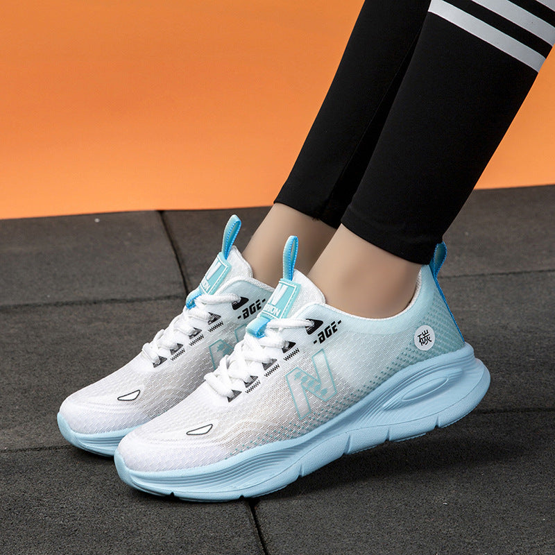 Damen Leichte und atmungsaktive Fitness-Sneaker mit dämpfender Sohle R&B