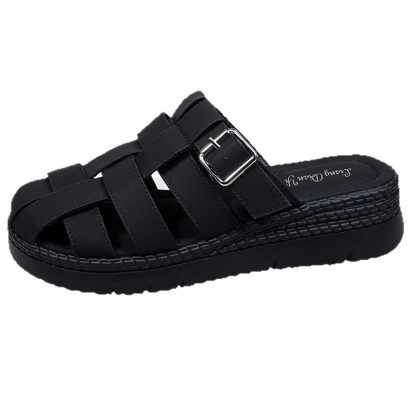 Damen Komfortable Schlüpfsandalen mit verstellbarem Riemen und ergonomischem Fußbett