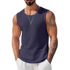 Herren Sportliches Tanktop mit atmungsaktiver Wabenstruktur R&B