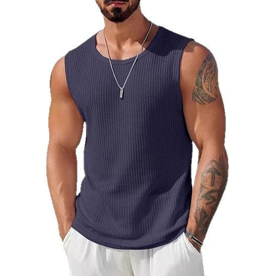 Herren Sportliches Tanktop mit atmungsaktiver Wabenstruktur R&B