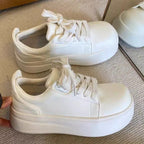 Damen Plateau Sneakers mit bequemer Dämpfung