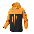 Herren winddichte Funktionsjacke mit stylischem Farbkontrast und praktischen Taschen R&B