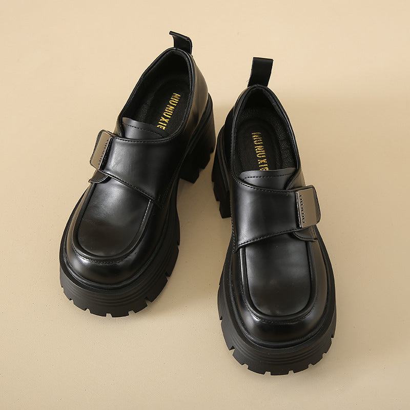 Damen Trendige Stiefeletten mit robuster Profilsohle und modischem Riemenverschluss R&B