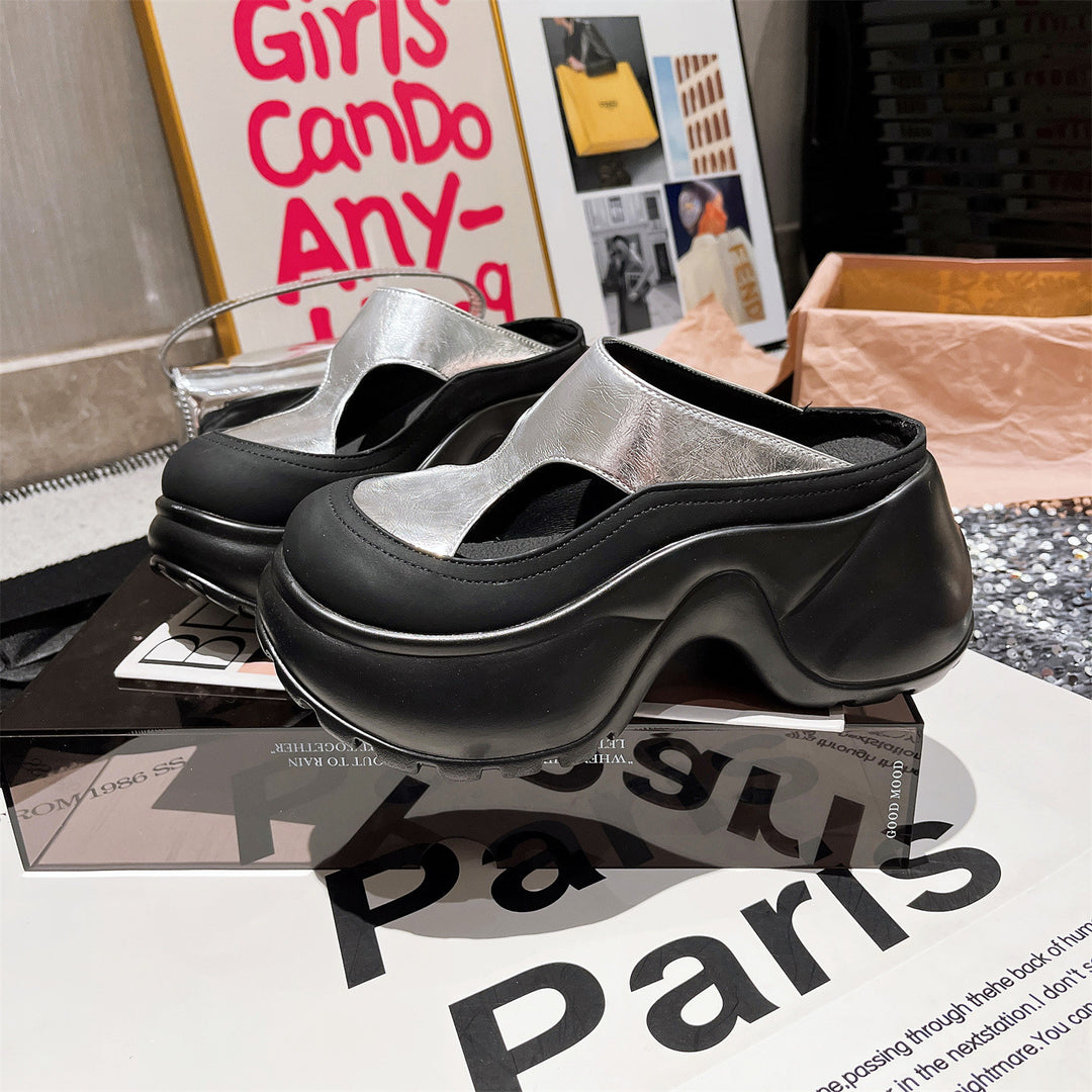 Damen modische Clogs mit konturierter Sohle R&B