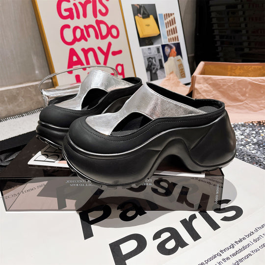 Damen modische Clogs mit konturierter Sohle R&B