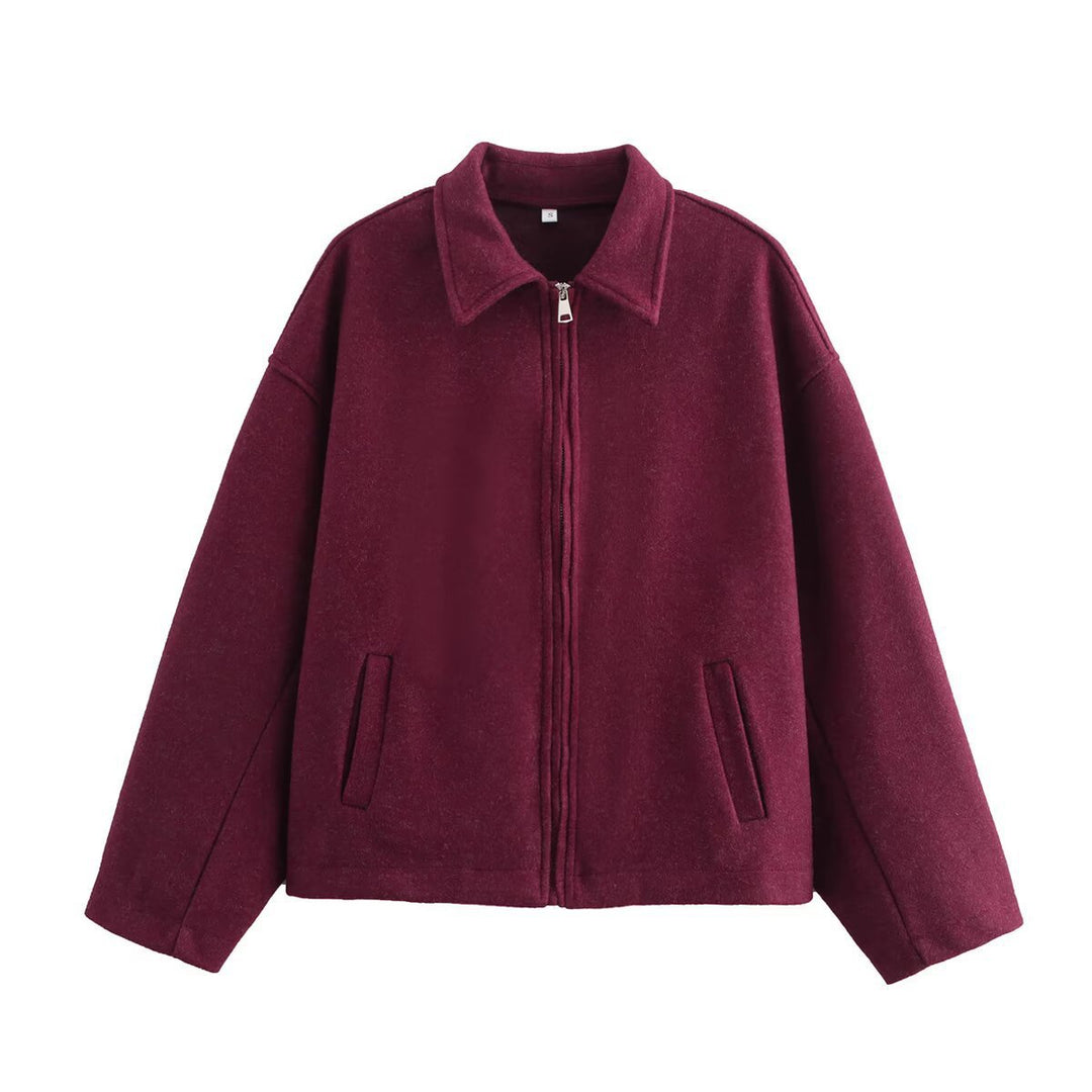 Damen Trendige cropped Jacke aus Wollmix R&B