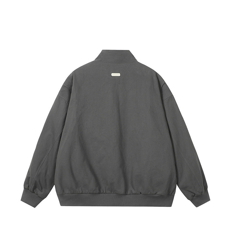 Herren modische Steppjacke mit hohem Kragen und seitlichen Reißverschlusstaschen R&B