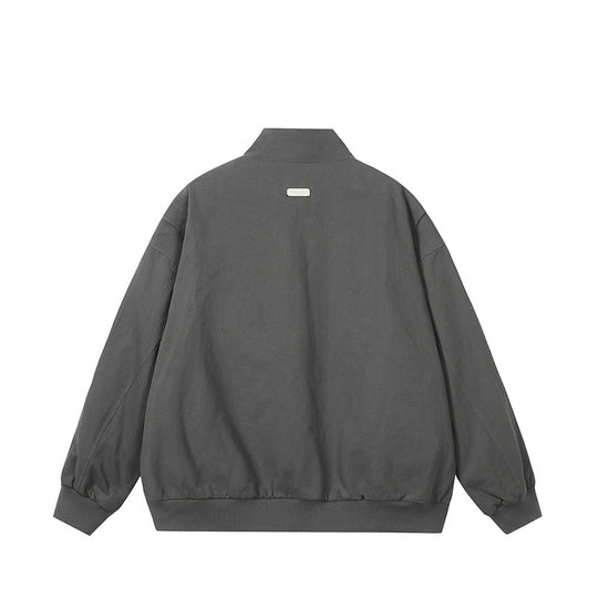 Herren modische Steppjacke mit hohem Kragen und seitlichen Reißverschlusstaschen R&B